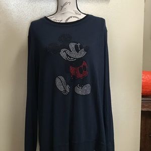 Women’s XL Mickey Mouse Crystal Sweatshirt.
